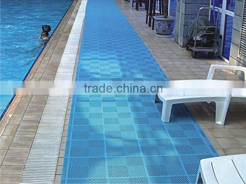 Swimming pool antifatigue mat