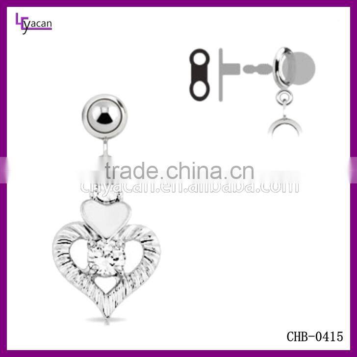 Custom printed acrylic Nfl charms Add On Multi Clear Gem White Epoxy Heart Dangle heart pendant