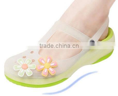 Colorful windmill flower design soft clogs charms