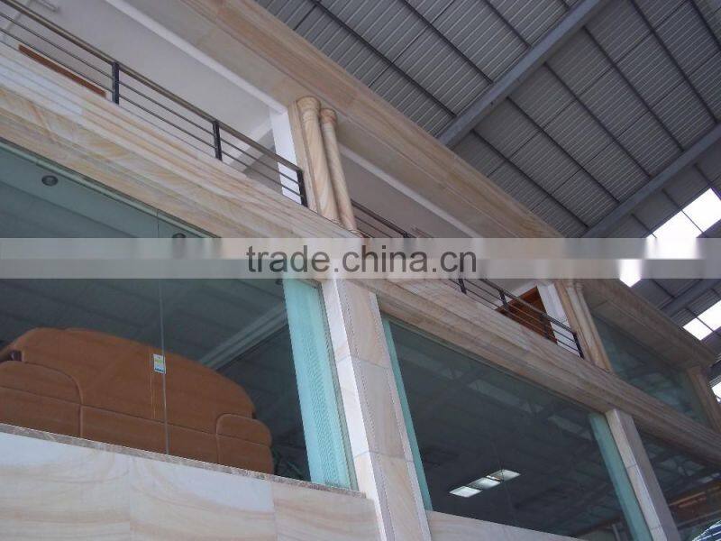 Library outside wall decoration natural rusty sandstone tile