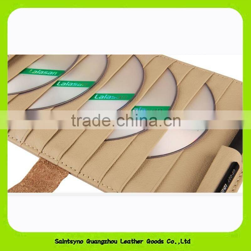 1506 Top Grade handmade genuine leather elegant cd case