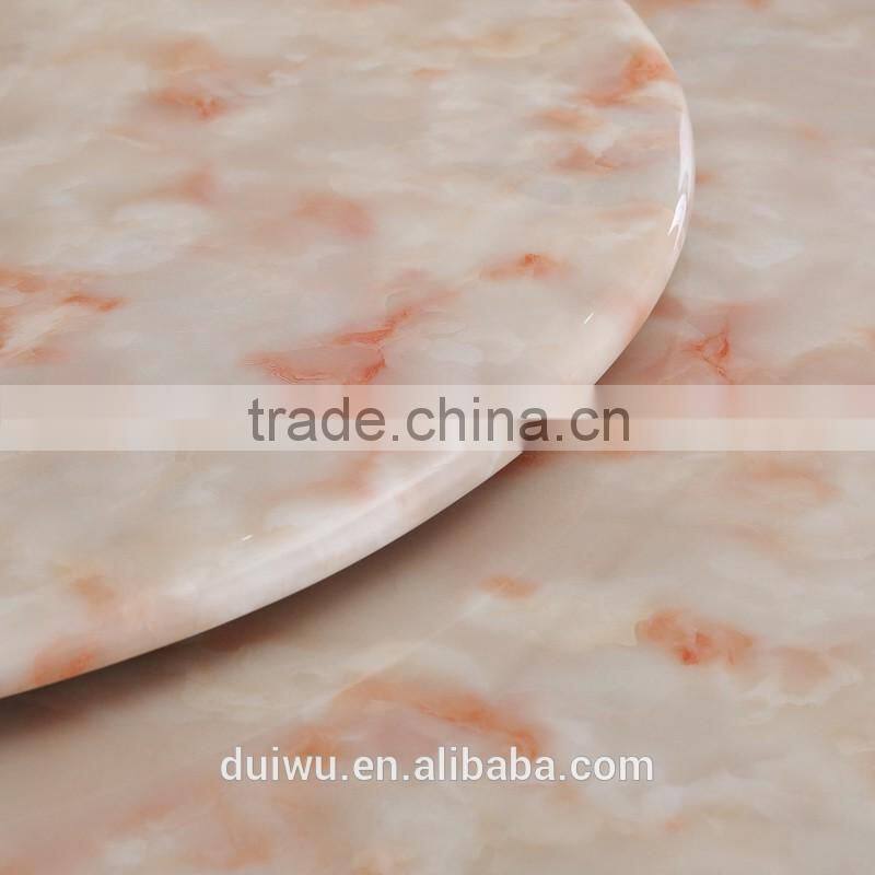 Wholesale modern marble table top steady stainless steel base dining room set