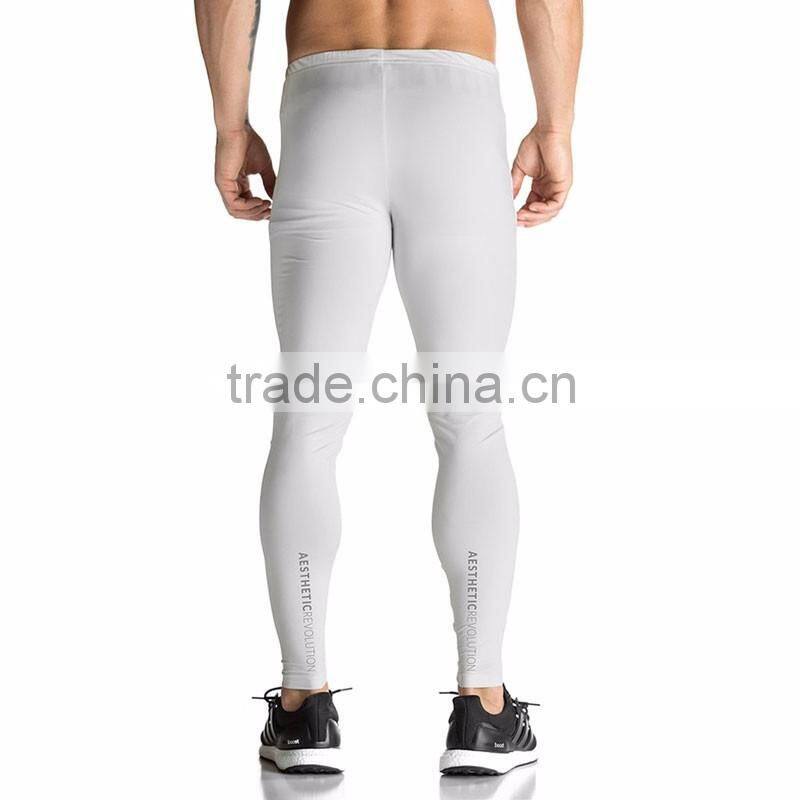Stylish mens sports legging compression pants fitness collant compression tights