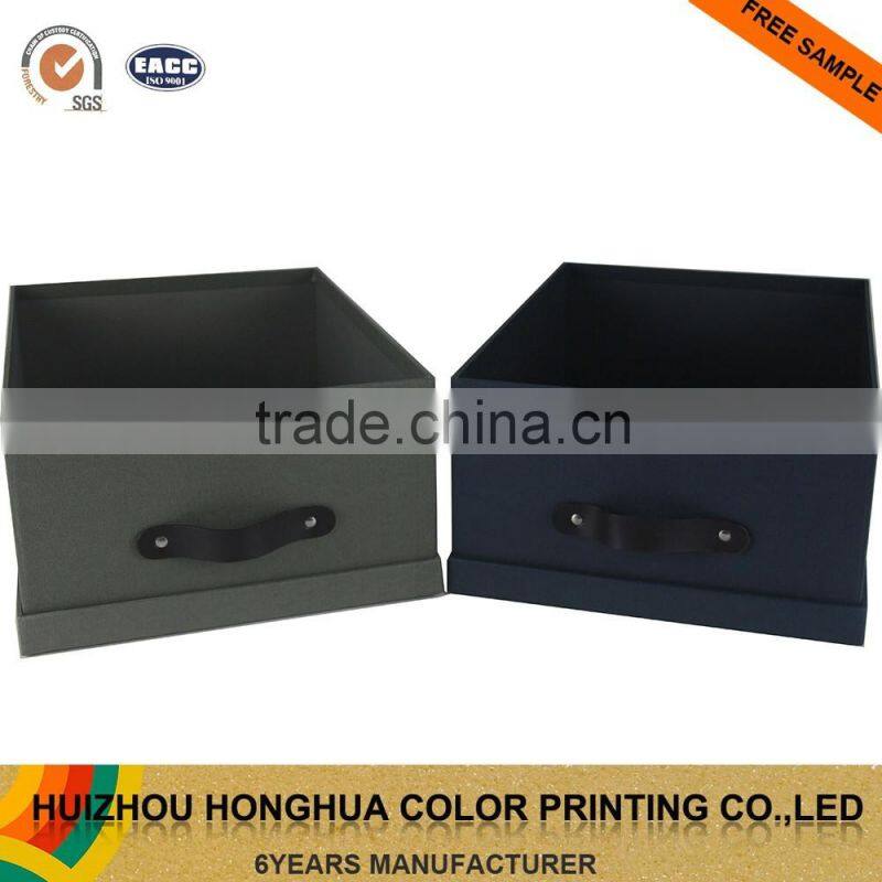 Custom Handmade Paper Box Embossed Paper Packaging Box Large Cardboard Clothes Storage Box