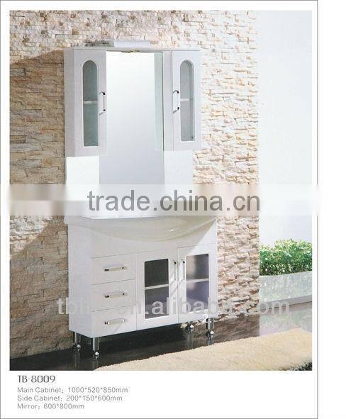 Beautiful design bathroom vanity, MDF&PVC Bathroom Cabinet(TB-8009)