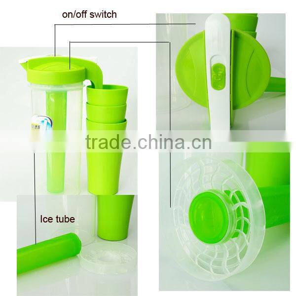 2 L plastic water jug set/Water pitcher with 4 cups