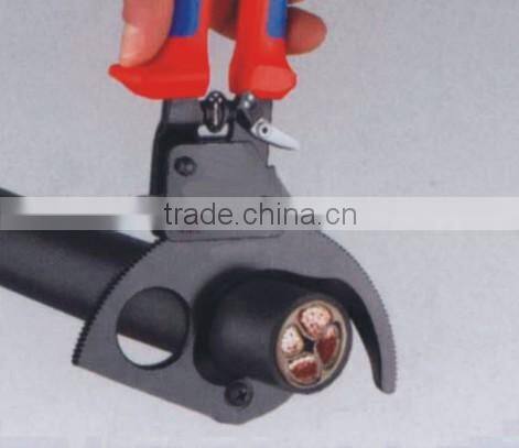LK-280 ratchet wire cable cutters dual material insualted handle 750AWG