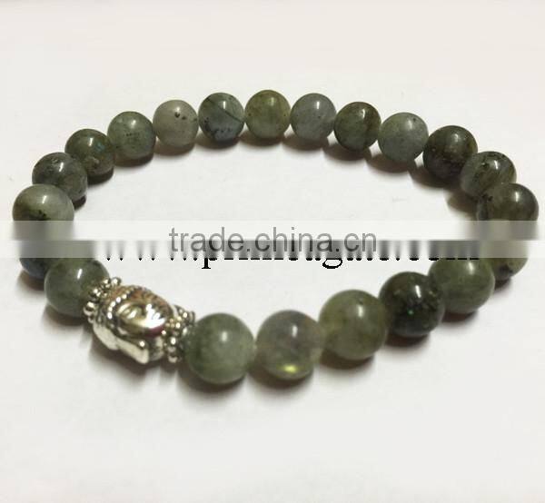 wholesale fashion agate stone natural AAA Howlite Buddha bracelet