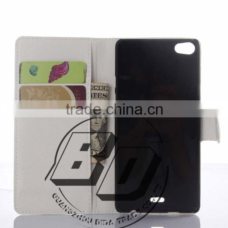 Top Selling Durable Magnetic flip leather wallet case with card slots For Wiko Highway pure leather case fast delivery