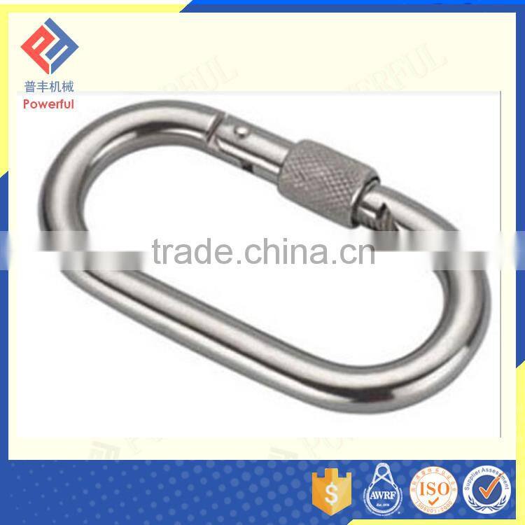 Spring Carabiner Clip with Screw