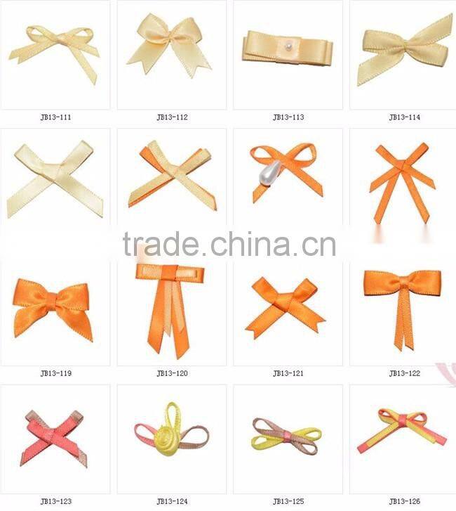 Dot Print Polyester Ribbon Bow For Clothing