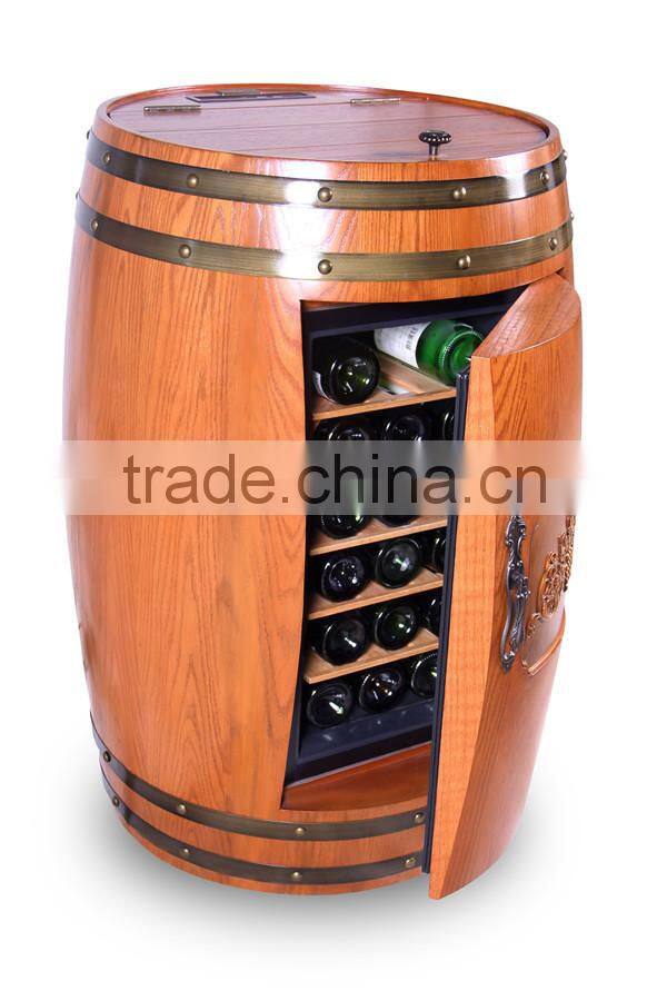 free standing wood wine mini fridge 48l wine refrigerator wooden