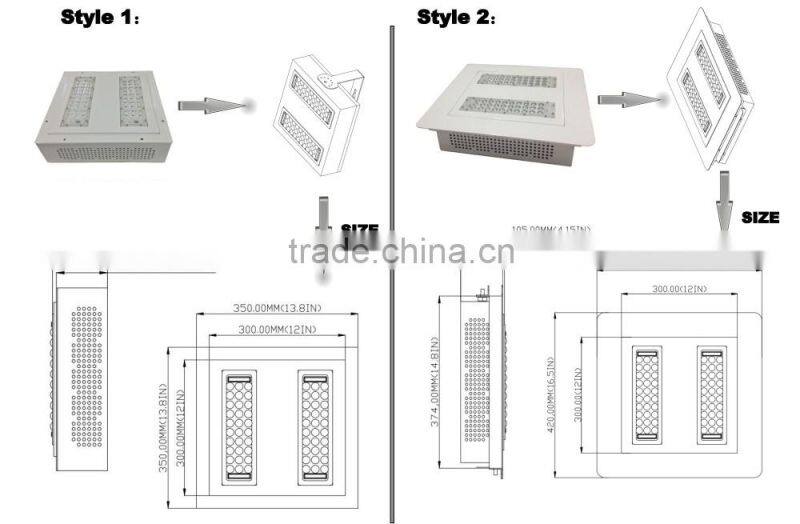 stadium light UL&cUL DLC 5 years warranty gas station(canopy) light
