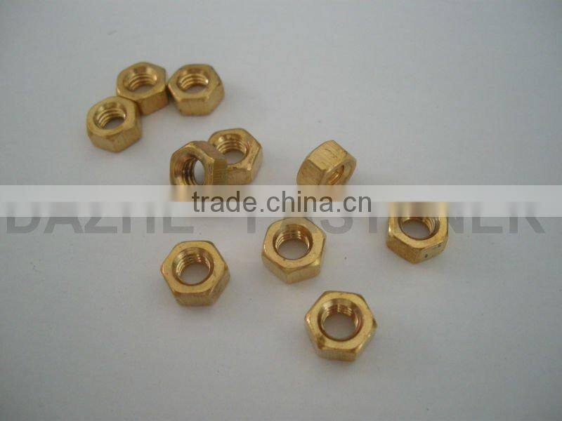 Brass hex nuts DIN934