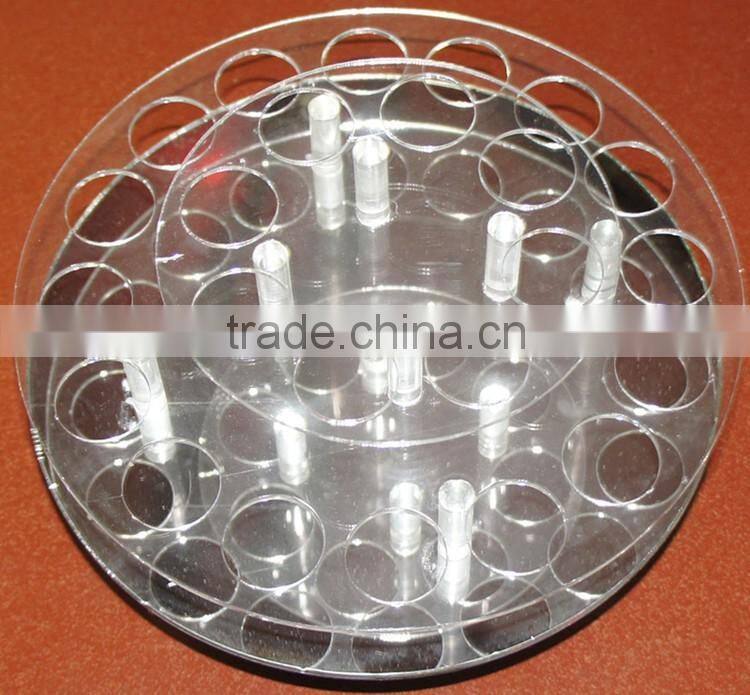 top class fashionable personalized rotatable acrylic Lipstick cosmetic display rack