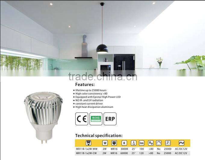 LED MR11Sport Lighting Led MR11 2W 12V Lamps