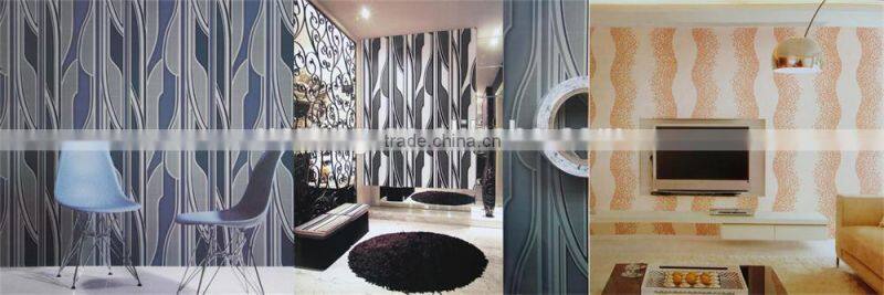 modern pvc wall paper/home decor wallpapers for office walls