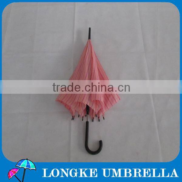 high quality promotion hot pink 23" auto open Straight Umbrella