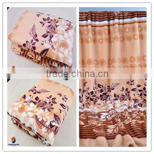 china factory bed sheet printed fabric flannel bedding set