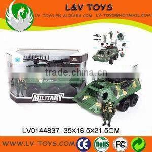 Hot-selling plastic toys 2015 friction military vehicle tank toy