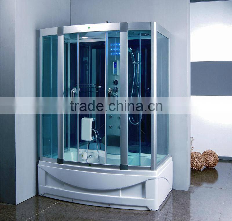 Integral shower cubicle