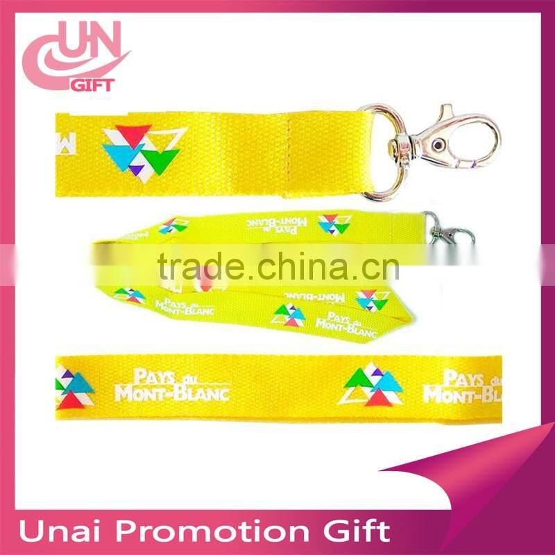 Custom 2cm heat transfer work permit card sleeve badge lanyard sling badge lanyard exhibition printing LOGO