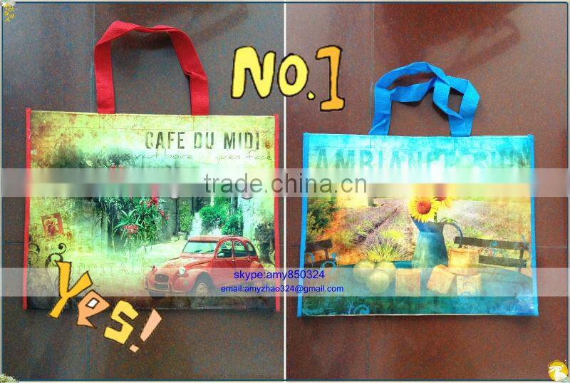 new pp woven shopping bags with handle Manufacture