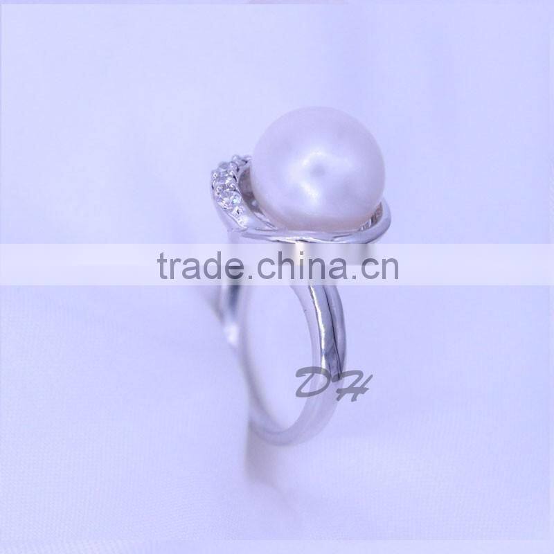 Fashion jewelry 925 silver original pearl ring wholesale