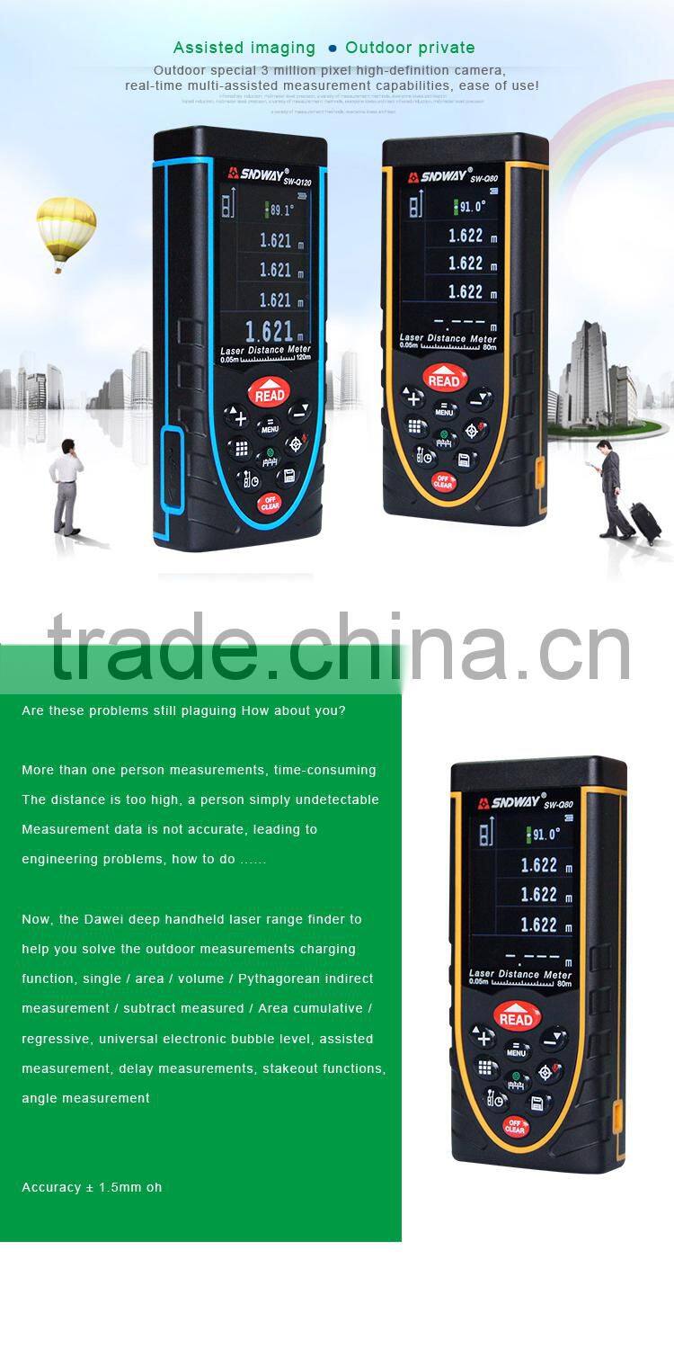 Laser Distance Meter 80m 120m Factory Price Distance Measurement Optical Distance Measurement Instrument