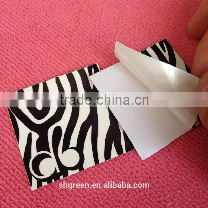 Full printing white color PVC vinyl sticker