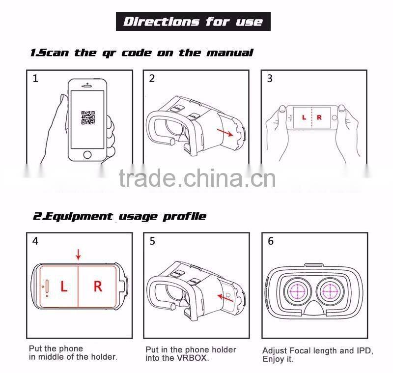 3D VR glasses virtual reality 3D VR Box Glasses Game