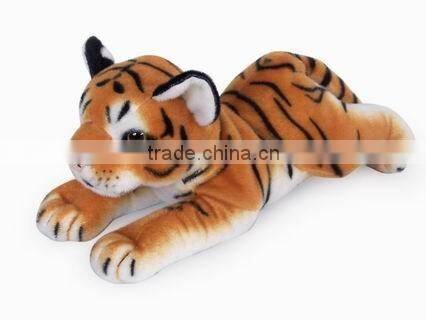 factory wholesale realistic plush grovel black panther stuffed plush jungle animal plush black panther soft toy