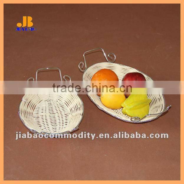 oval rattan gift basket