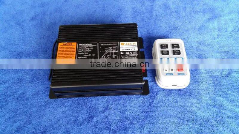 400W electronic police ambulance siren amplifier