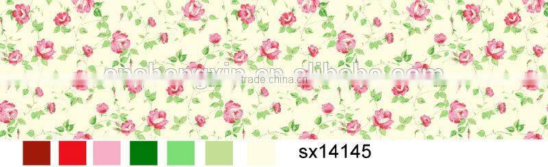 printed or dyed pongee fabric