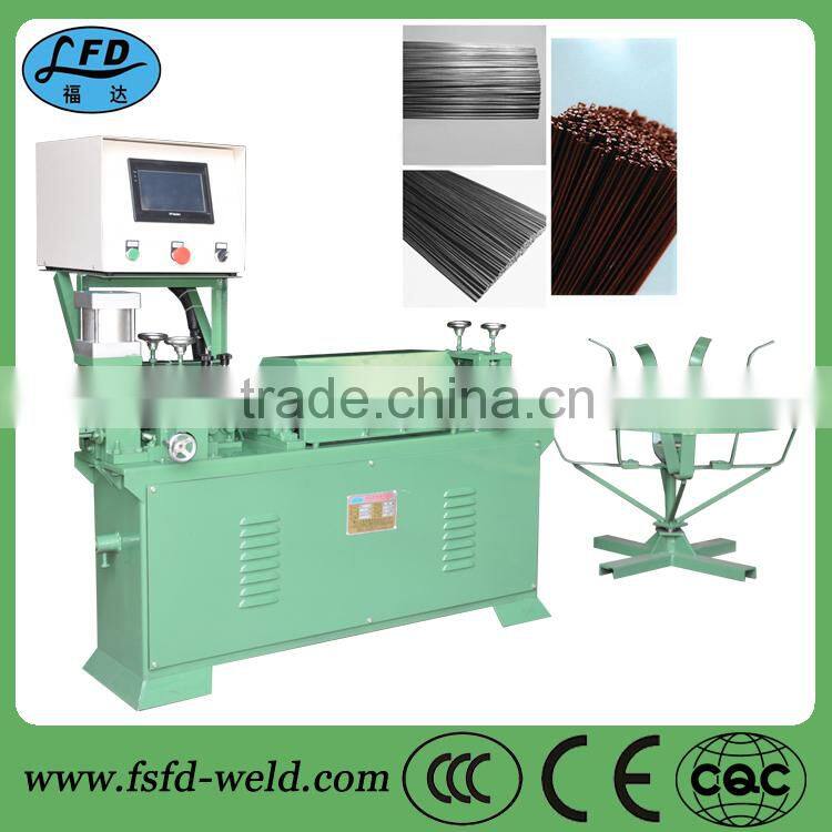 Steel bar rebar straightening and cutting machine