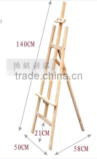 in stock 1.4m pine wood easel cheap easel stand wholesale