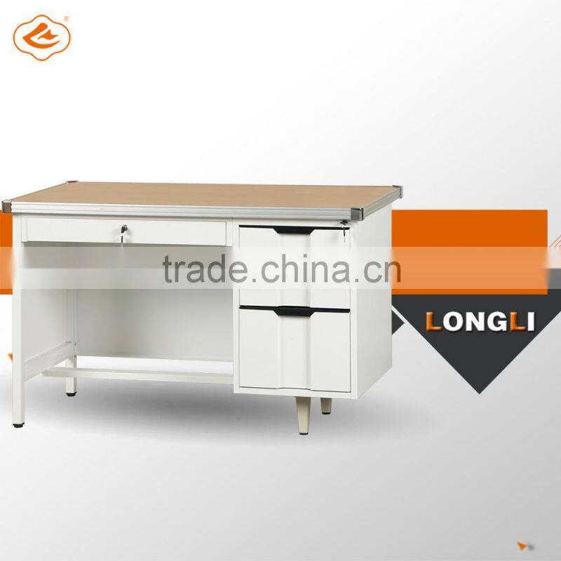 Latest Dedign Durable Simple Style Wooden Surface Metal Computer Desk Assembly Instructions