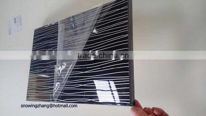 Popular black line acrylic mdf kitchen cabinet panels
