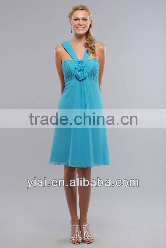 WW0044 New Style Knee length Olive Green Bridesmaids Dresses