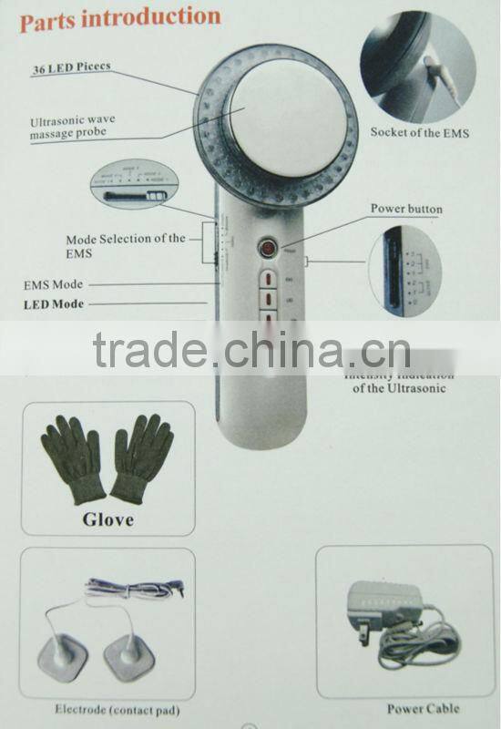 BP-CM8 Home use EMS ultrasonic therapy photon sliming body skin beauty massager with CE&Rosh
