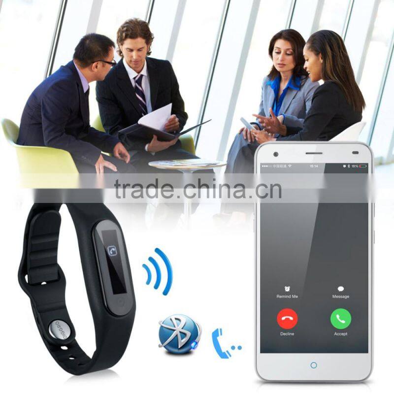 E06 Smart Healthy Bracelet IP67 Waterproof Bluetooth V4.0 Wristband with Remote Capture Compatible for Android and IOS