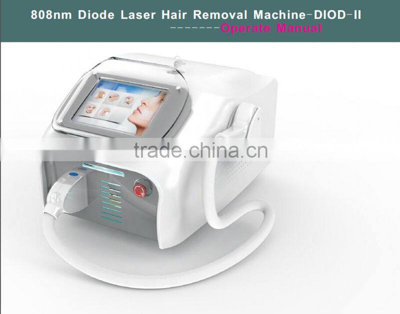 808mm diode laser hair epilator /permanent hair removal machine