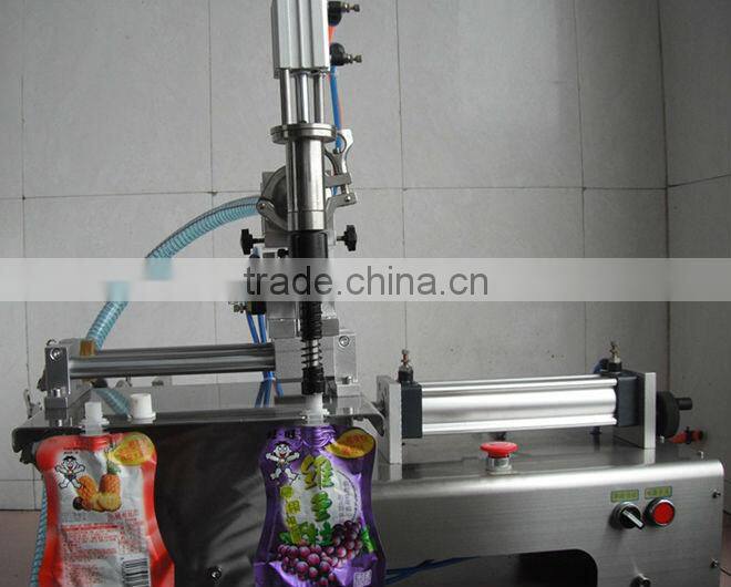 Two head semi-auto peanut butter paste filling machine(Skype:shuliy218)