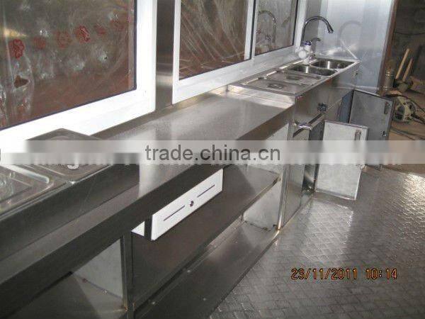 Mobile Food Vending Camping JX-FS400D fast food truck for sale