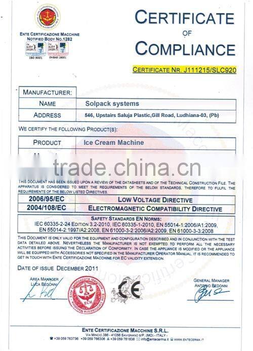 Soft Serve Ice Cream Maker