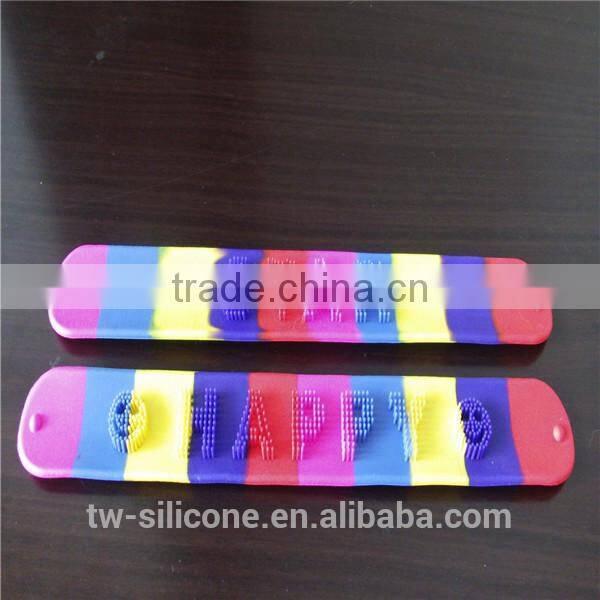 child slap wristband wholesale silicone wristband child
