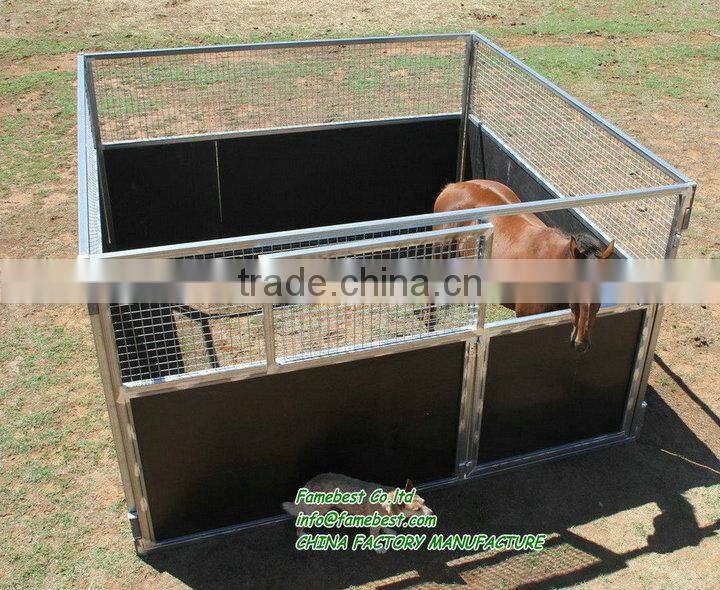 Horse Stable Front Panel with Plastic kick Panels Horse Stall