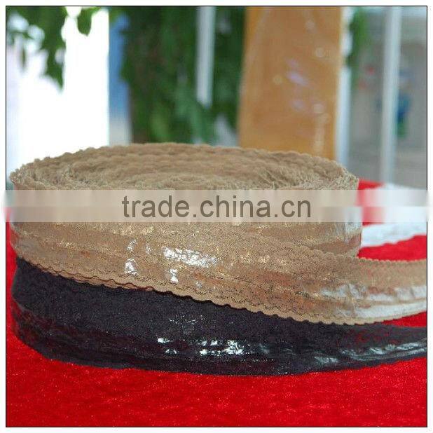 Printed boot elastic band for long sleeve lace evening gown