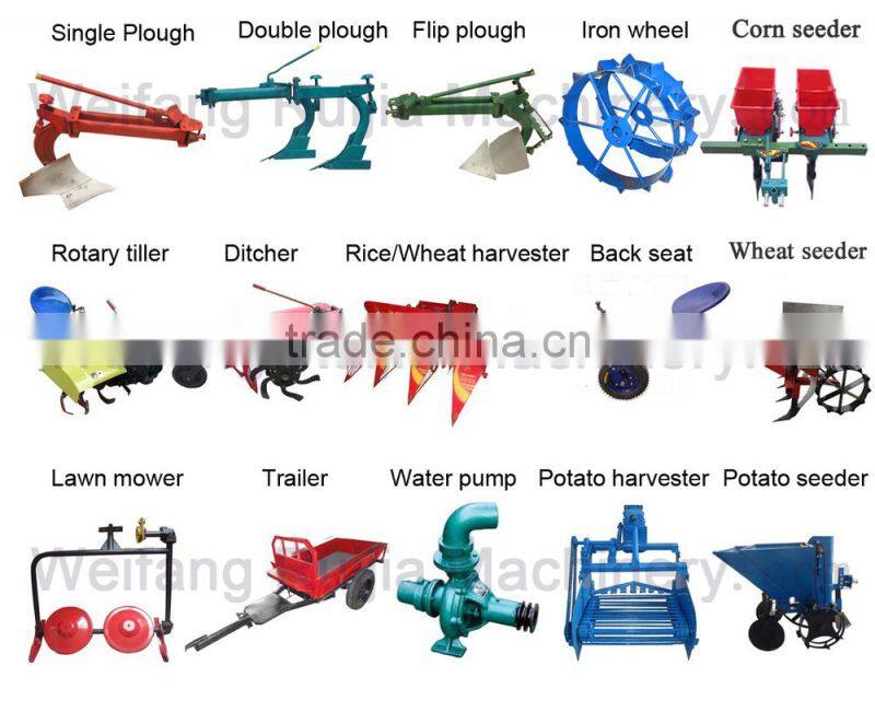 China Manufacturer diesel engine power tiller with 0.5ton /1ton/1.5ton two wheel trailer